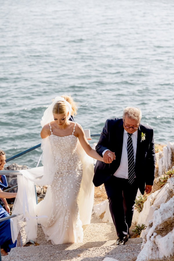 Chic Summer Wedding In Mytilene With All White Decoration