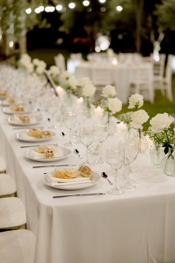 Chic Summer Wedding In Mytilene With All White Decoration