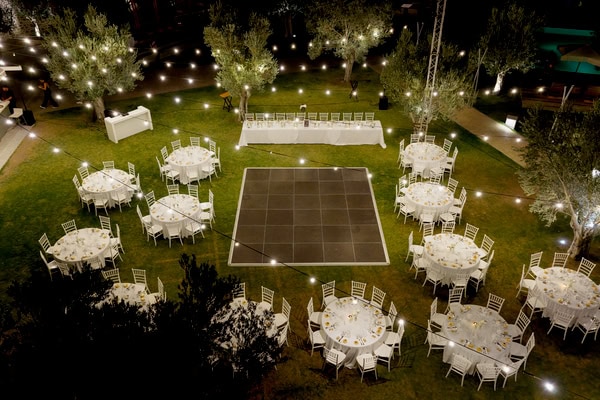 Chic Summer Wedding In Mytilene With All White Decoration