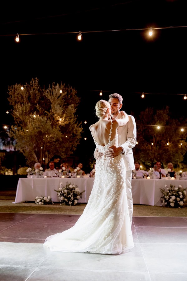Chic Summer Wedding In Mytilene With All White Decoration