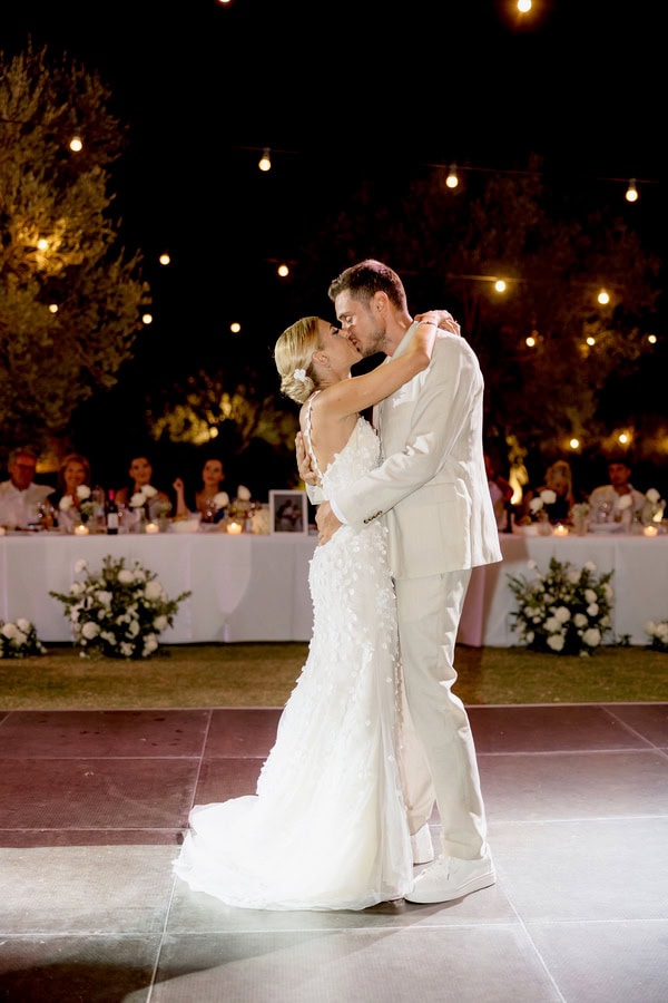 Chic Summer Wedding In Mytilene With All White Decoration