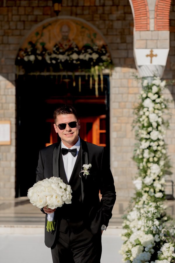 Chic Summer Wedding Sparti All White Floral Designs