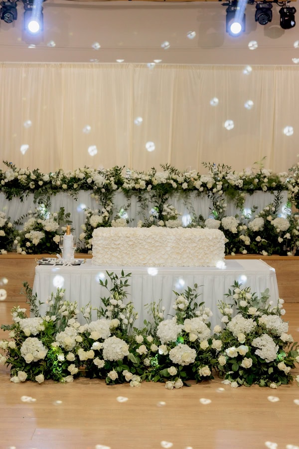 Chic Summer Wedding Sparti All White Floral Designs