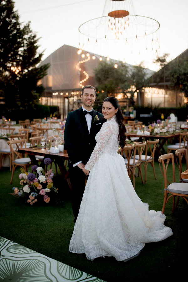 Colorful Wedding With Pastel Floral Arrangements