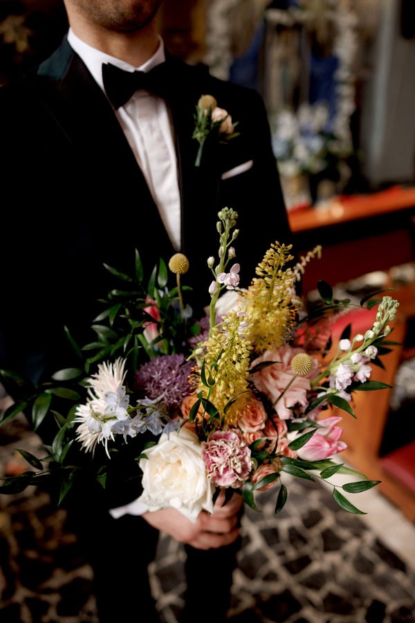 Colorful Wedding With Pastel Floral Arrangements