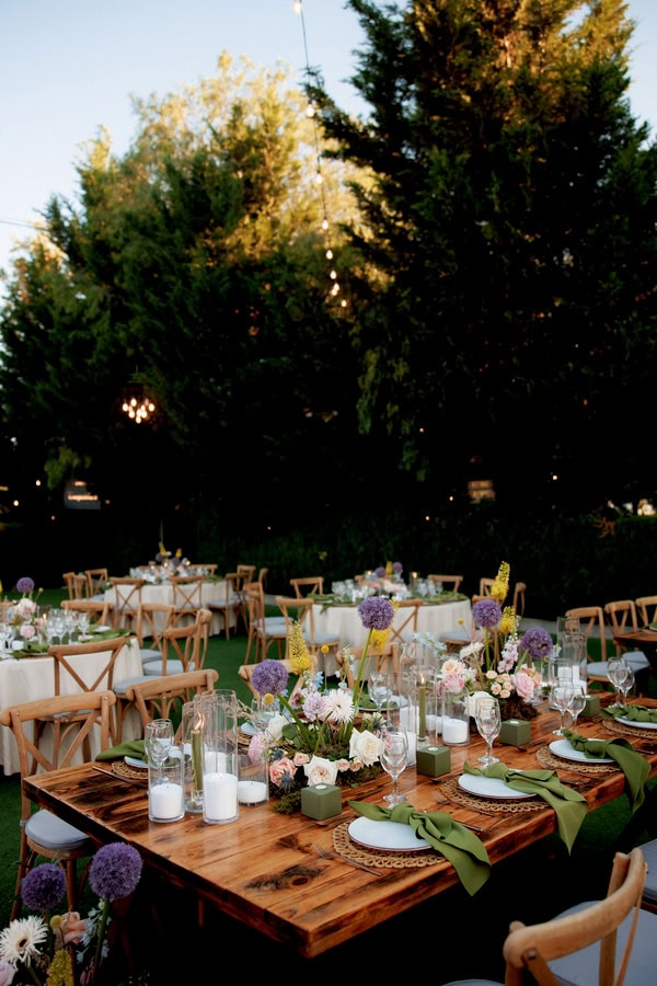 Colorful Wedding With Pastel Floral Arrangements