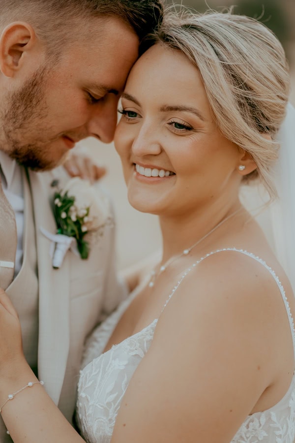 Destination Wedding At Vasilias Nikoklis Inn With Roses And Lisianthus