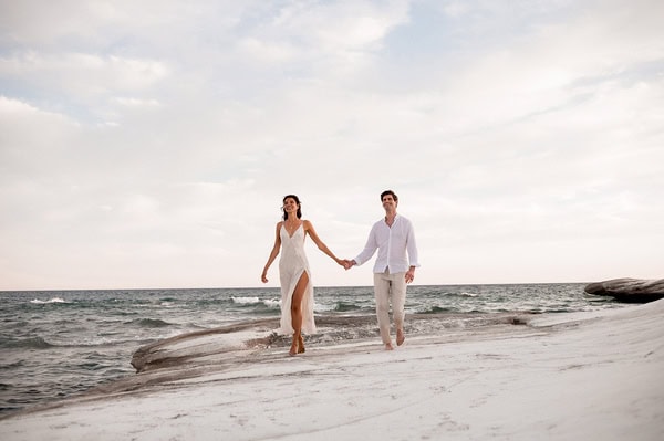 Romantic Next Day Shoot Lunar Landscape Sea