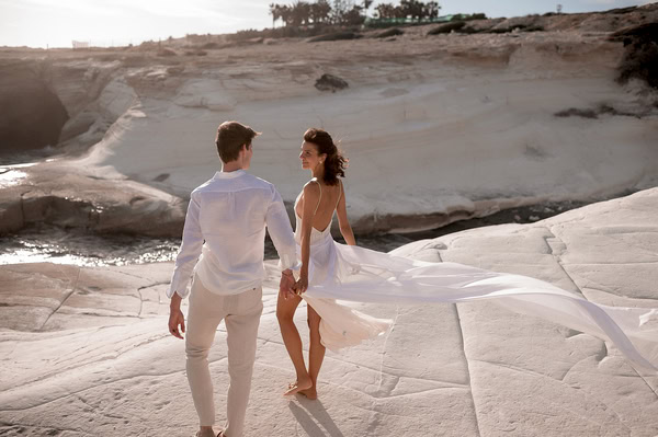 Romantic Next Day Shoot Lunar Landscape Sea