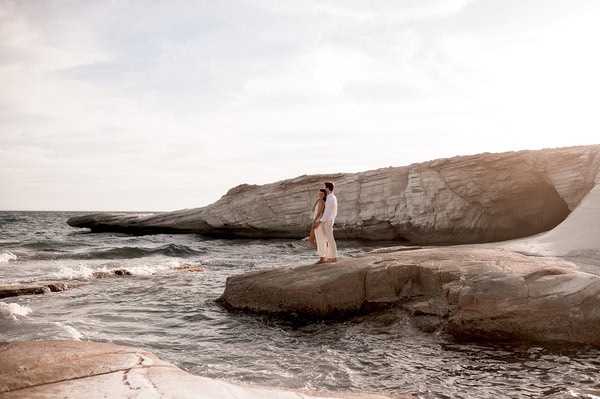 Romantic Next Day Shoot Lunar Landscape Sea