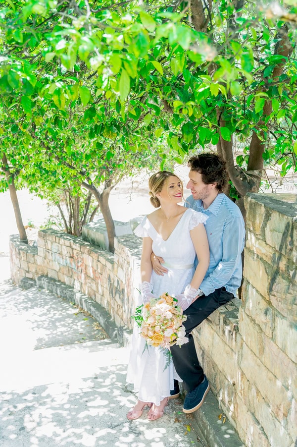 Spring Civil Wedding With Pastel Flowers