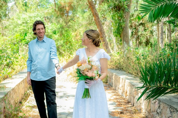 Spring Civil Wedding With Pastel Flowers