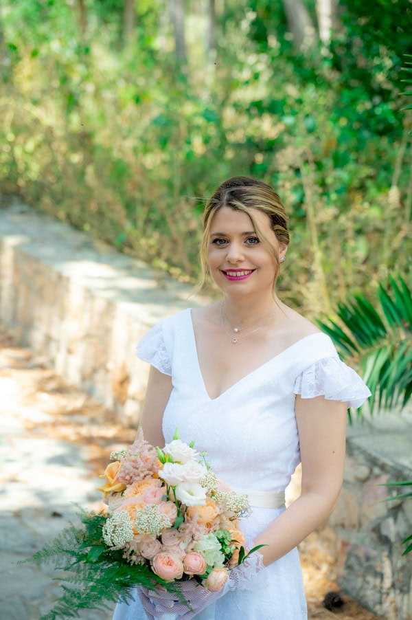 Spring Civil Wedding With Pastel Flowers