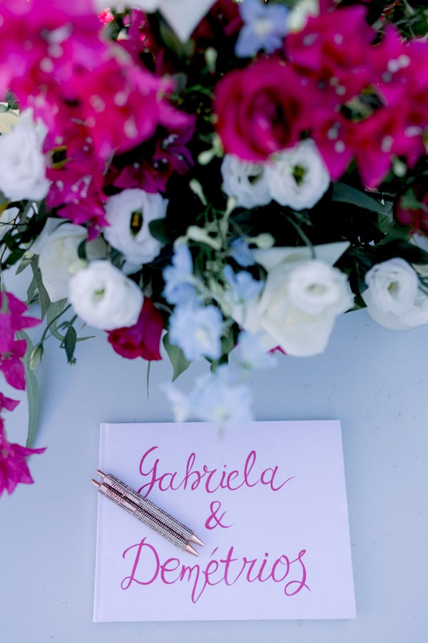 Athens Wedding Inspired By Bougainvillea