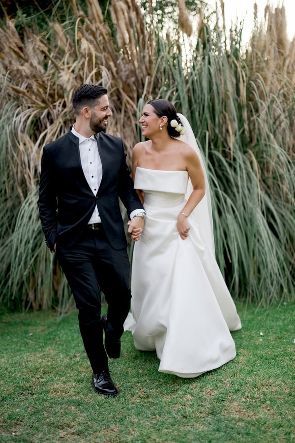 Chic Summer Wedding Baptism Black White Details