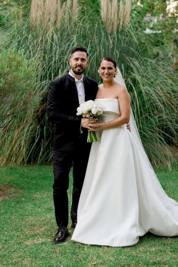 Chic Summer Wedding Baptism Black White Details