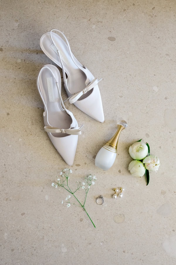 Chic Summer Wedding Baptism Black White Details