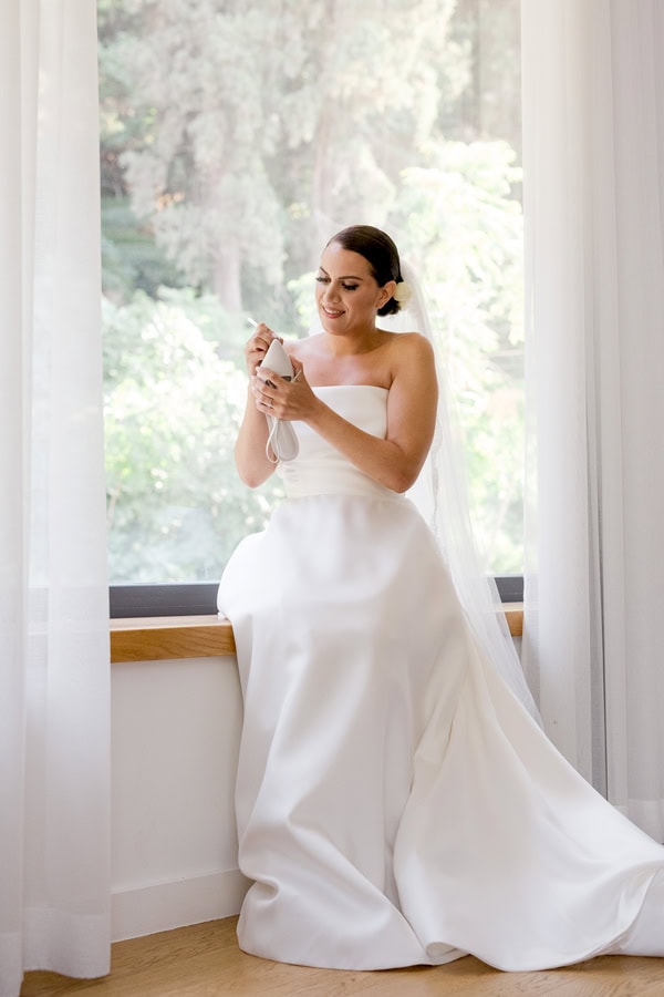 Chic Summer Wedding Baptism Black White Details