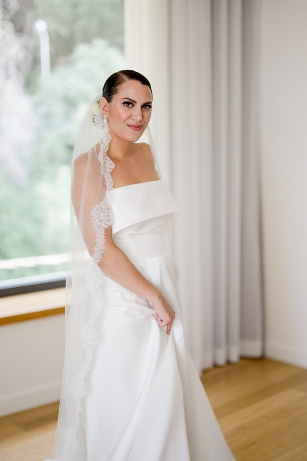 Chic Summer Wedding Baptism Black White Details