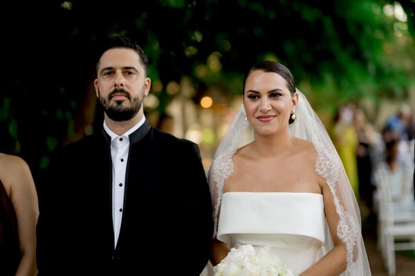Chic Summer Wedding Baptism Black White Details