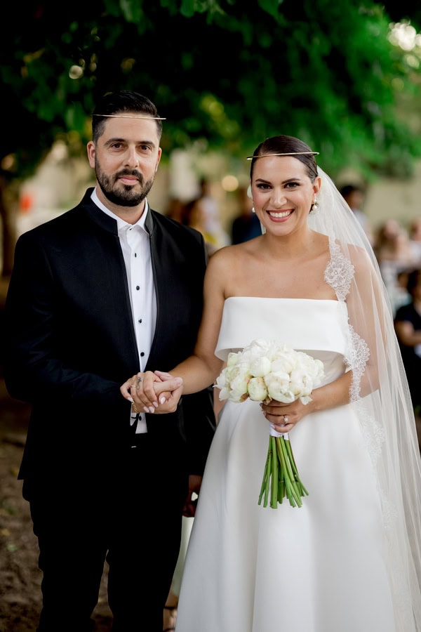 Chic Summer Wedding Baptism Black White Details