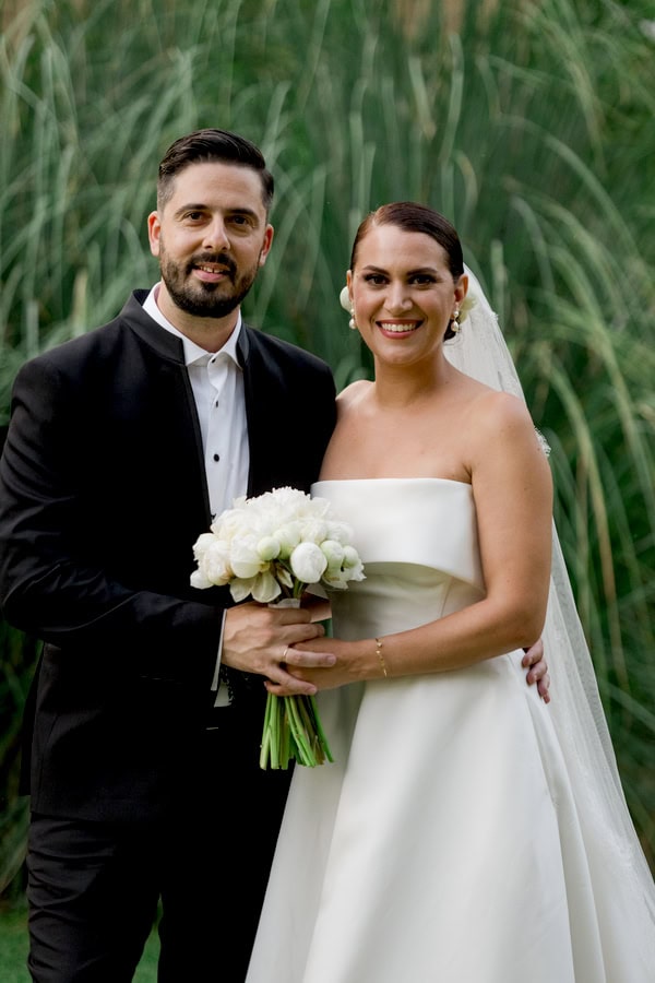 Chic Summer Wedding Baptism Black White Details