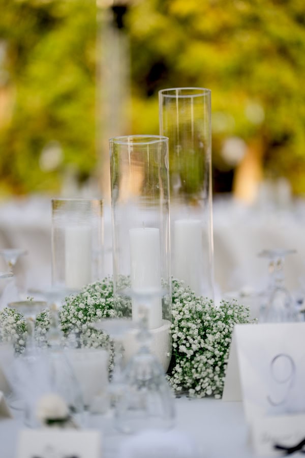 Chic Summer Wedding Baptism Black White Details