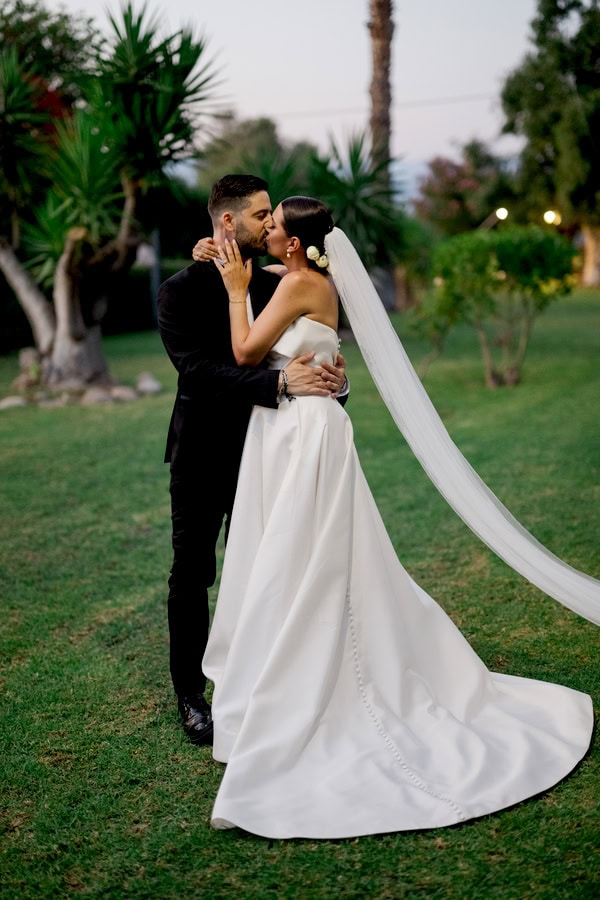 Chic Summer Wedding Baptism Black White Details