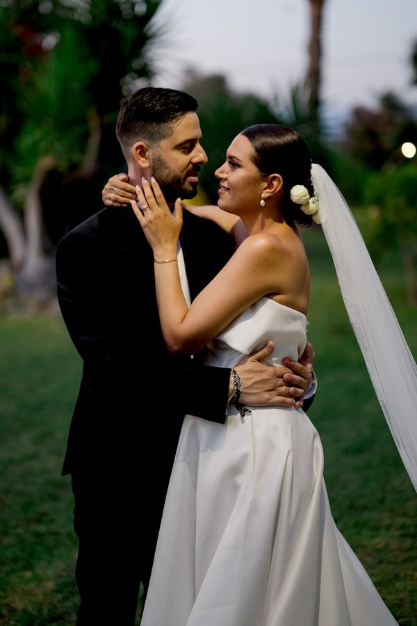 Chic Summer Wedding Baptism Black White Details