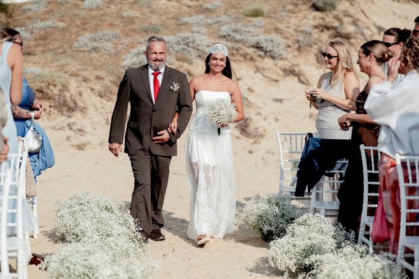 Destination Wedding Greek Island Sea View