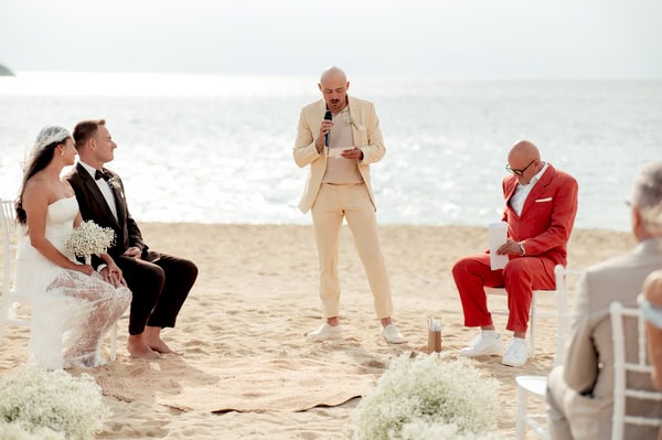 Destination Wedding Greek Island Sea View