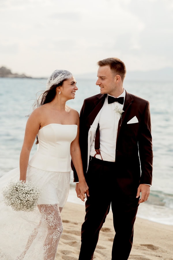 Destination Wedding Greek Island Sea View