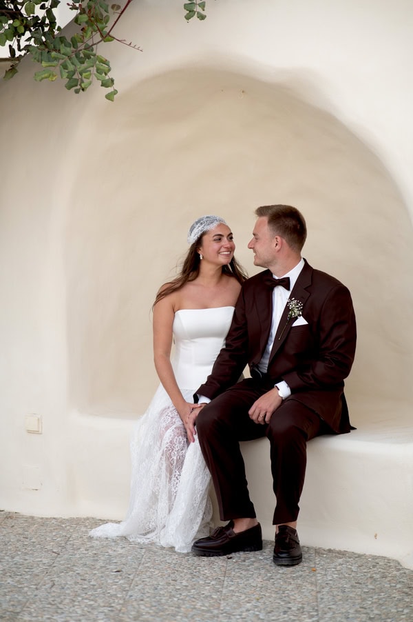 Destination Wedding Greek Island Sea View