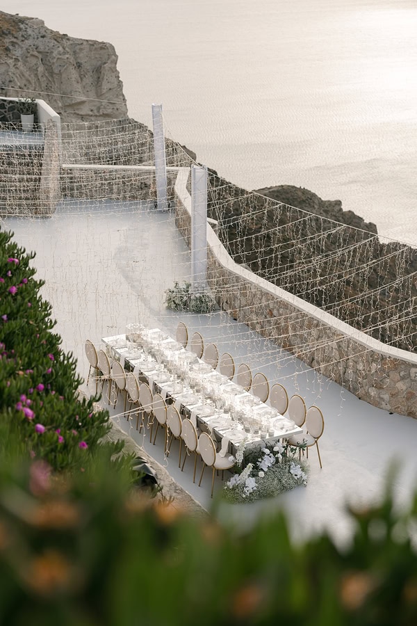 Intimate Spring Wedding Santorini Caldera