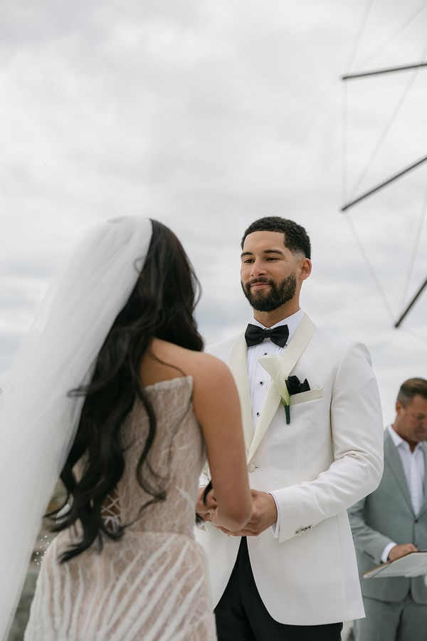Intimate Spring Wedding Santorini Caldera