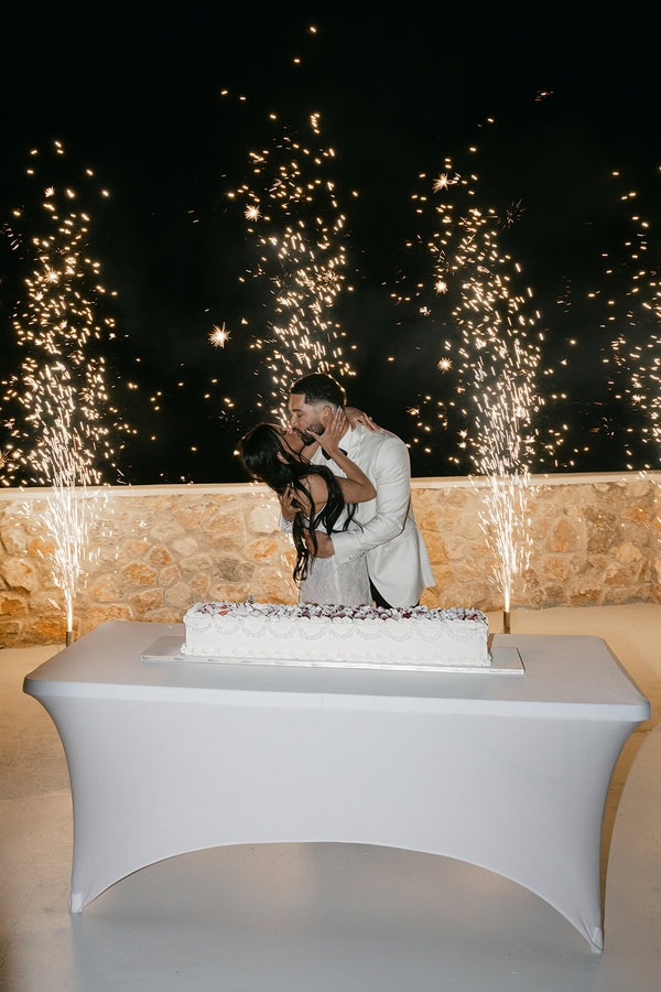 Intimate Spring Wedding Santorini Caldera