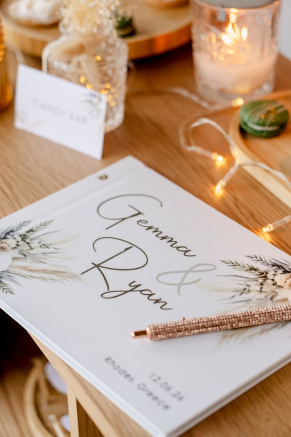 Mediterranean Destination Wedding Rhodes Rustic Details