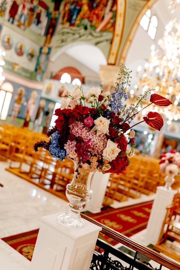 Modern Chic Wedding Bold Floral Design