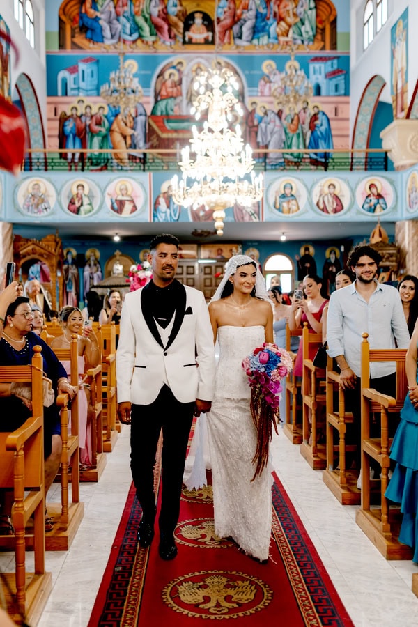 Modern Chic Wedding Bold Floral Design