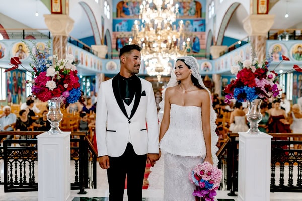 Modern Chic Wedding Bold Floral Design