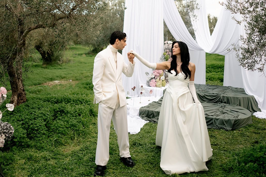 Modern Wedding Inspiration at Silo & Sage With Statement Florals and Airy Draping
