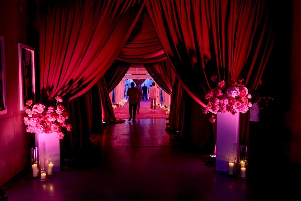 Stadium Wedding Modern Disco Style