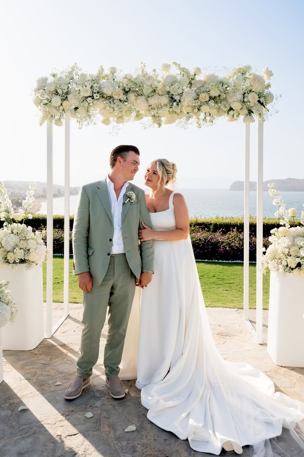 Summer Destination Wedding Sea View Chania