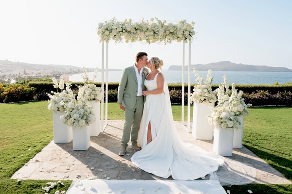 Summer Destination Wedding Sea View Chania
