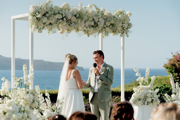 Summer Destination Wedding Sea View Chania