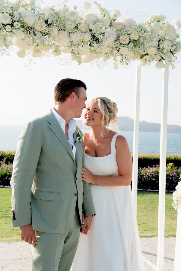 Summer Destination Wedding Sea View Chania