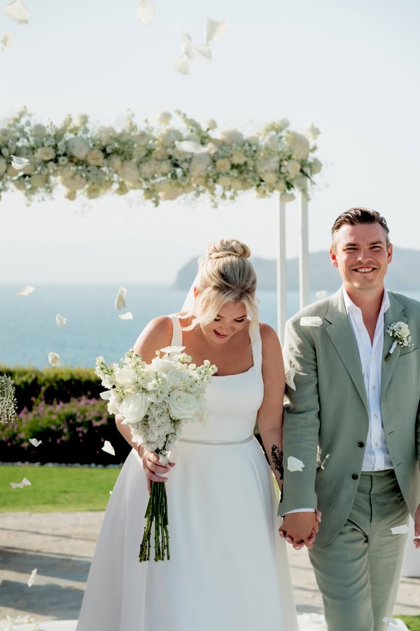 Summer Destination Wedding Sea View Chania