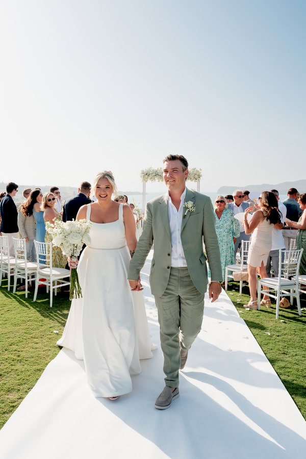 Summer Destination Wedding Sea View Chania