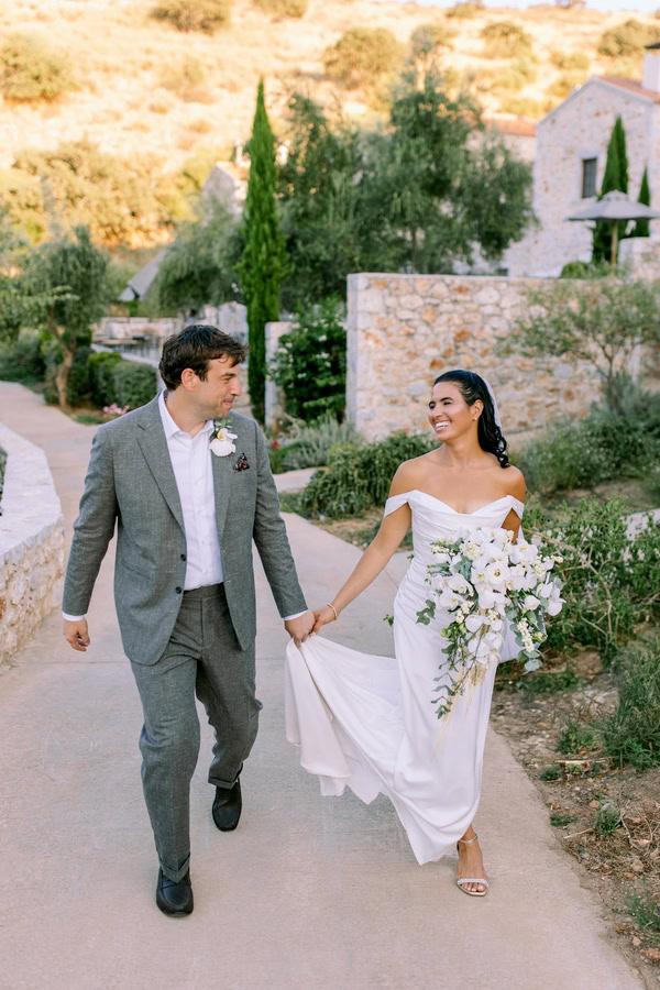 Unique Mani Wedding With Mediterranean Details And Flowers