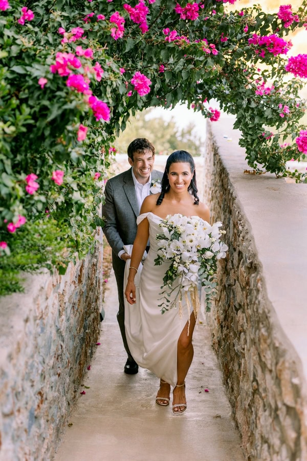 Unique Mani Wedding With Mediterranean Details And Flowers